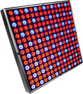 HQRP 225 LED Grow Light Panel, 45W Red & Blue 12" Square Lamp, for Growing Indoor Plants Fruits Flowers Vegetables, Indoor Garden Hydroponic Plant Grow Light with Hanging Kit