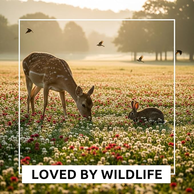 Red Clover Seed - 5 Pounds - Perennial Forage Clover for Food Plots, Cover Crops, Pasture Mixes, Soil Improvement, Erosion Control, and Pollinator-Friendly Planting