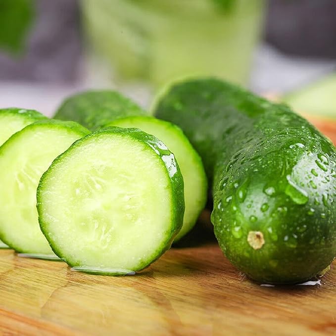 Organic Cucumber Seeds for Planting, 100pcs Cucumber Vegetable Fruits Seeds, Non-GMO Heirloom Vegetables Plants Home Fresh Food Garden for Outdoors Indoors
