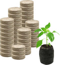 56 Pcs 30mm Peat Pellets Seed Starter Soil,Peat Pellet Fiber Soil, Seed Starter Peat Pellets Pods for Seedlings,Garden Planting Herb Flower Vegetables,Easy to Transplant and Planted
