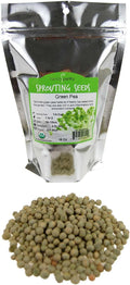 Certified Organic Dried Green Pea Sprouting Seed - 1 Lb - Handy Pantry Brand - Green Pea for Sprouts, Garden Planting, Cooking, Soup, Emergency Food Storage, Vegetable Gardening