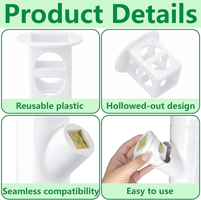 EBaokuup 12 Pcs Grow Cubes for Hydroponic System, Grow Cube Hydroponic Cups Compatible with yCube, Reusable Hydroponic System Grow Cube for Indoor Graden Supplies