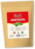 The Harvest Company Organic Culinary Garden Seed Collection, Non-GMO, Certified USDA Organic, Open-Pollinated Garden Herb Seeds for Indoor Outdoor Planting, 145 Seeds Total