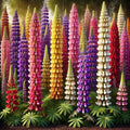 NIKA SEEDS - Seeds Flowers Lupine Giant Mix Perennial - 30 Seeds