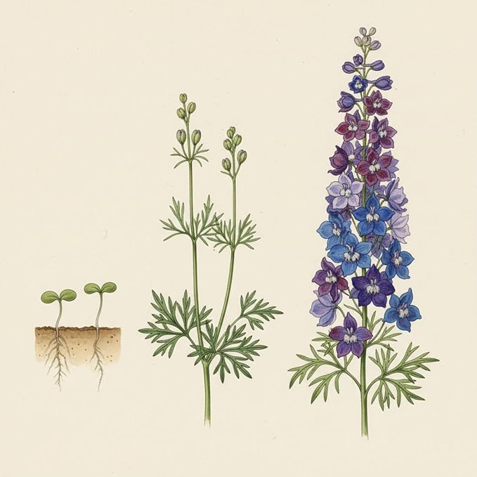 Consolida Ajacis Larkspur Flower Seeds Pack of 500+ Flower Seeds for Planting