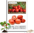 Roma Heirloom Tomato Seeds for Planting – 500+ Non-GMO Seeds, Botanical Name: Solanum lycopersicum, 90% Germination Rate, Classic Paste Tomato for Sauces & Canning, by Isla’s Garden Seeds, Gift Idea