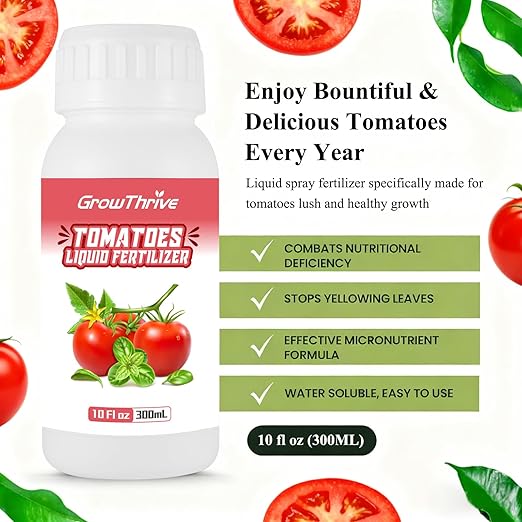 Organic Microbial Probiotic Tomato Fertilizer - 10oz Liquid Nutrient Solution for Lush Greens & Robust Roots - Chemical Free Plant Food