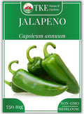 TKE Farms & Gardens - Jalapeno Pepper Seeds for Planting, 100+ Heirloom Non-GMO Seeds, Indoor & Outdoor Vegetable Garden, Perfect for Salsa & Hot Sauce