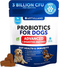 Probiotics for Dogs - Support Gut Health, Itchy Skin, Allergies, Immunity, Yeast Balance - Dog Probiotics and Digestive Enzymes with Prebiotics - Reduce Diarrhea, Gas - 70 Probiotic Chews for Dogs