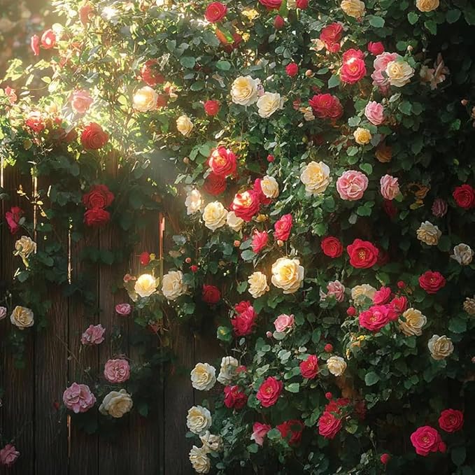 100+ Climbing Rose Mix Seeds Colorful Flower Garden Planting