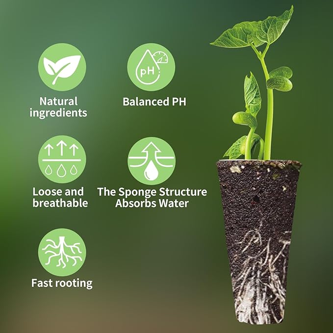 72-Pcs Seed Pod Kit, Including Hydroponics Garden Accessories (24pcs Grow Sponges, 12pcs Planting Baskets, etc.), Compatible Hydroponics Growing Systems
