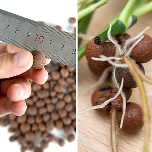 WAURHER Leca Expanded Clay Pebbles 5LBS Grow Media for Indoor Plants Hydroponic Growing Gardening System Supplies …