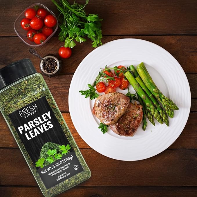 Fresh Finest Parsley Flakes Spice 3.89 oz – Dried Parsley Leaves in Jar, Non-GMO, Gluten-Free, Flavorful Herb Seasoning