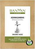 Banyan Botanicals Organic Ashwagandha Seeds – Withania Somnifera Easy to Grow Seeds to Grow Your Own Ayurvedic Herbs – 50 Count – Open Pollinated Non-GMO