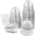 50 Pack Clear Plant Pot Domes, Transparent Seedling Domes Compatible with 4 Inch Seed Starter Pots for Indoor Outdoor Gardening(50Pcs, Clear)
