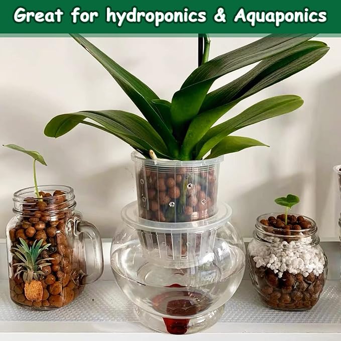 Jabrand 2LB LECA Clay Pebbles for Plants, Organic Expanded Clay Pebbles 4mm-16mm Hydroponics Supplies Aquaponics Orchid for Indoor Outdoor Garden Plants