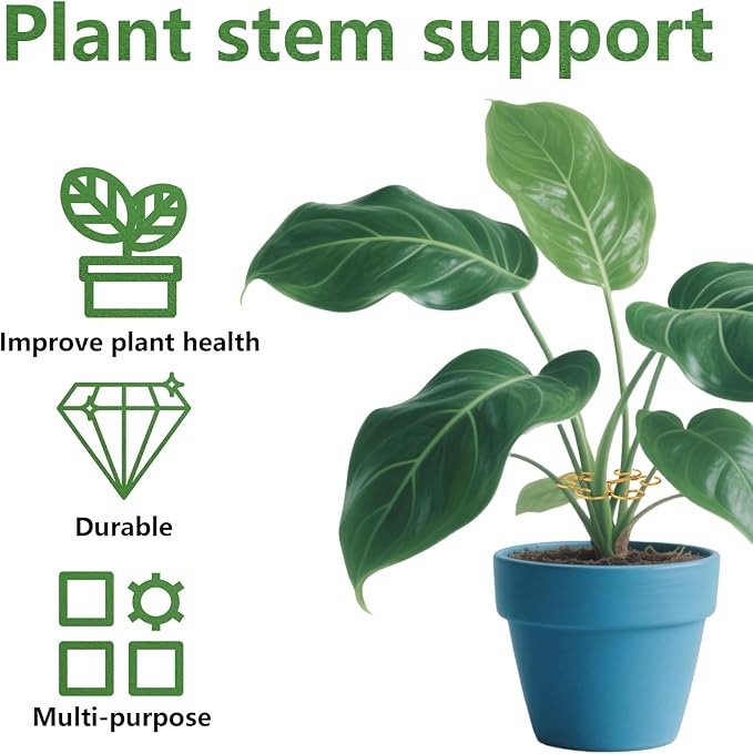 3 Pcs Monstera Plant Grapple Support, Heart Shaped Plant Support Stakes Stem Durable Stabilizer Grapple Holder for Outdoor and Indoor Planting Flowers Thriving Growth
