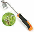 Weed Remover Tool, Portable Garden Weeder, Stainless Steel Weeding Tool with Rubber Handle – Ideal for Backyard Planting, Gardening, and Farm Cultivation