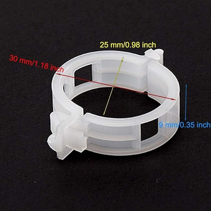 100Pcs White Plant Support Clips,Plant Fixing Clip Plant Clips for Climbing Plants,Garden Clips Plant Support Clips Plant Vine Clips Plant Support Garden Clip Vine Fixing Clip,Plant Support Structures
