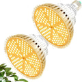 MILYN 2 Pack 100W Led Grow Light Bulb, Pure Warm Full Spectrum Grow Lights for Indoor Plants, E26 Grow Bulb for House Garden Hydroponics Succulent Seed Starting, Growing, Flower| 150LEDs Lamp