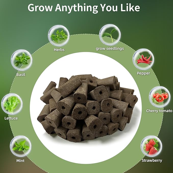 72-Pcs Seed Pod Kit, Including Hydroponics Garden Accessories (24pcs Grow Sponges, 12pcs Planting Baskets, etc.), Compatible Hydroponics Growing Systems