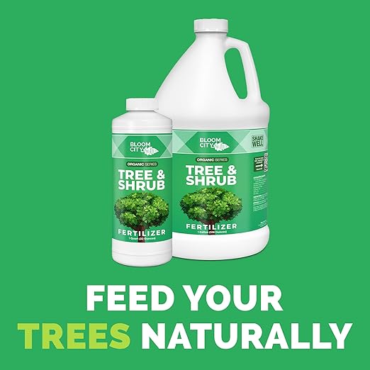 Bloom City Tree & Shrub Fertilizer – Liquid Plant Food for Stronger Roots, Fuller Foliage & Healthy Landscape Growth, 1 Gallon