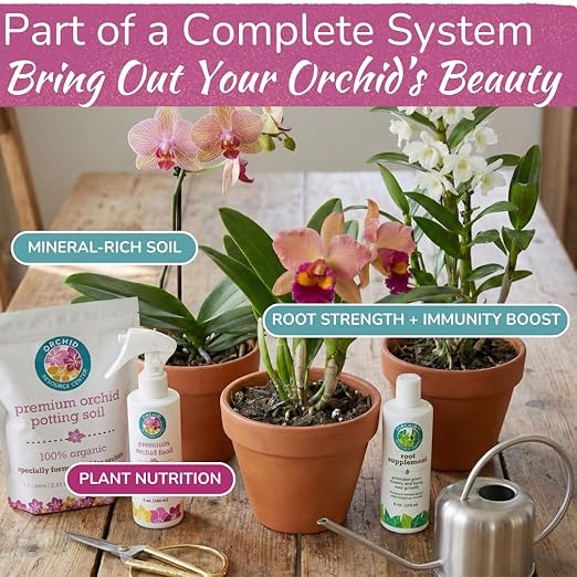 Orchid Fertilizer Spray – Nourishing Liquid Plant Food Mist for Healthy Orchids – Easy-to-Use Nutrient Boost for Vibrant Blooms & Healthy Roots – Made in USA – 8 oz