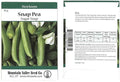Sugar Snap Pea Garden Seeds - Non-GMO, Heirloom Vegetable Gardening Seed (16 Gram Packet)