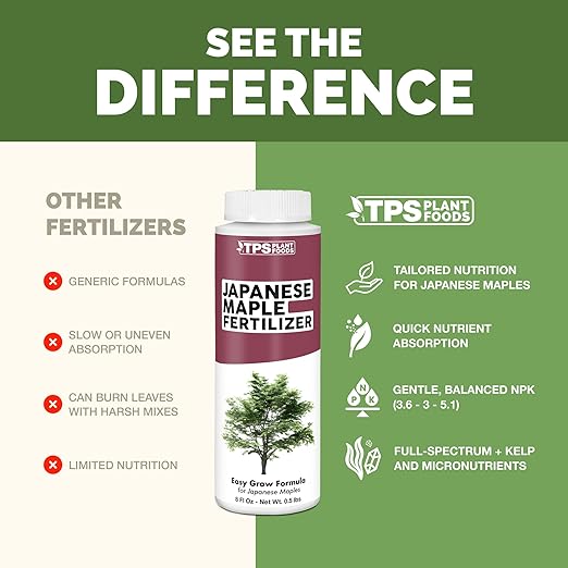 Japanese Maple Fertilizer – Liquid Plant Food for Vibrant Color, Stronger Roots & Healthy New Growth, 8 oz