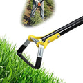 Ihomepark Adjustable Heavy-Duty Garden Hula Hoes, Long Handle Scuffle Hula Hoe for Efficient Weeding and Gardening, 30-54 Inch Loop Stirrup Design (4.5 FT)