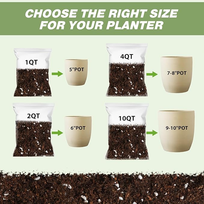 All-Natural Strawberry Soil & Potting Mix 10qt - Premium Potting Soil for All-Stage Strawberry Growth