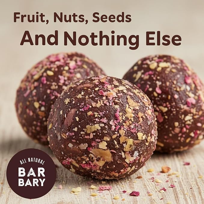 Fruit Nut Seed Healthy Snacks Pack, Pecan Hazelnut Medjool Dates Naturally Berry Flavored, Vegan, Gluten Free, No Sugar Added Energy Bars, 12 Bags (2 oz each)