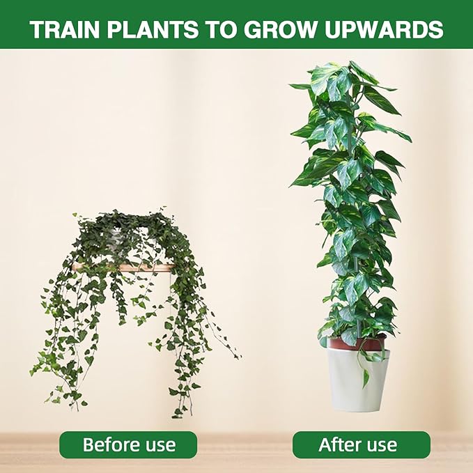6-Pack Twig Plant Support Stakes Set with Blending Design, 28.8-Inch Towers for Indoor/Outdoor Plants