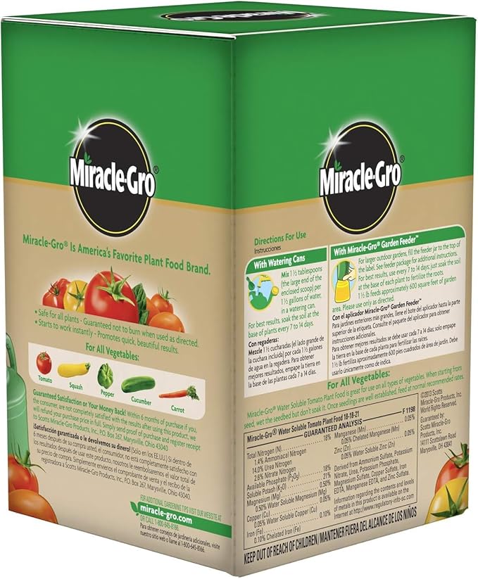 Miracle-GRO 2000422 Plant Food, 1.5-Pound (Tomato Fertilizer), 1.5 lb (Pack of 2)