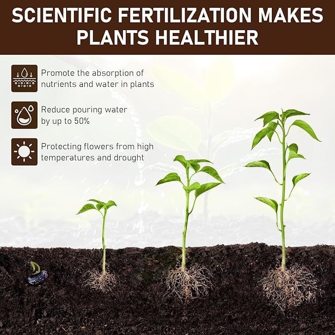 2Pcs Soil Activators, Organic Soil Activators and Plant Fertilizers, Soil Pro Activator, Water-Soluble Formula for Optimal Nutrient Uptake, Promoting Plant Rooting 120g