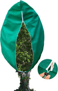 Insoma 2.2 oz/yd² Extra Large Plant Cover Freeze Protection 86.6" W X 97.5" H, Outdoor Plants Frost Protection Covers with Zipper & Drawstring, Frost Blankets for Tree in Winter