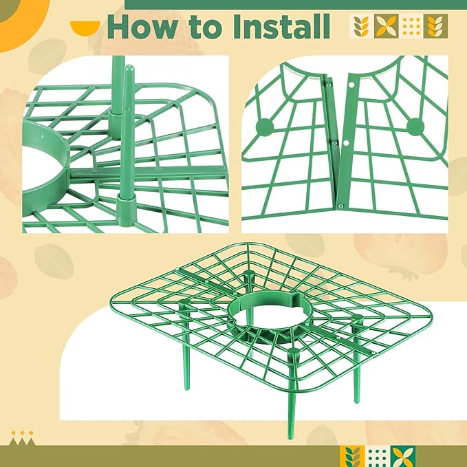 Havawish 10 Pack Strawberry Plant Support Holder for Chocolate Covered Strawberries Square Outdoor Plant Stand Holder, Growing Racks Growing Frame for Keeping Garden Clean