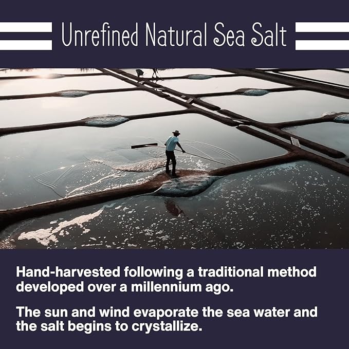 Le Marinier Celtic Salt Organic Grey Coarse, 1.1lb - 18oz Pack of 2. Mineral Rich Unrefined French Sea Salt 100% Natural, Hand Harvested (1.1lb Grey Coarse - Pack of 2)