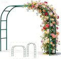 Metal Pergola Arbor, 4.6 Feet Wide x7.9 Feet High,Assemble Freely Lightweight Wide Garden Arch for Various Climbing Plant Wedding Garden Arch Bridal Party Decoration Wide Arbor,Green