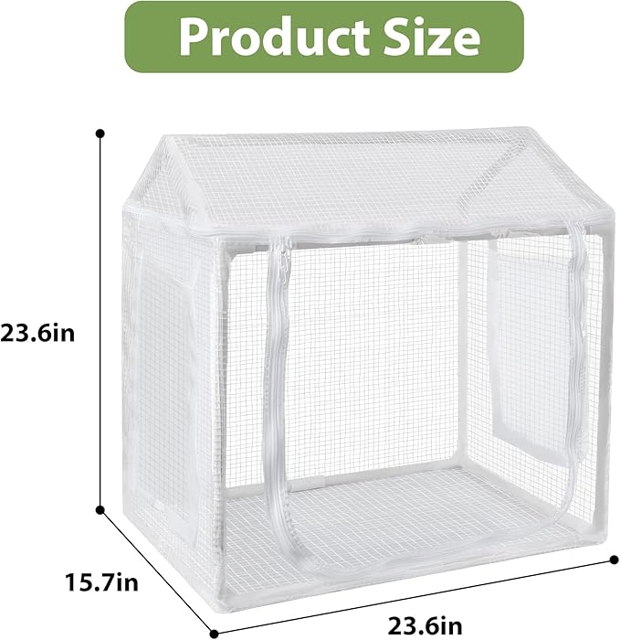 Mini Greenhouse for Indoor Plants, Fully Enclosed Mini Indoor Greenhouse with Top Opening, Waterproof Small Indoor Greenhouse for Nursery & Germination