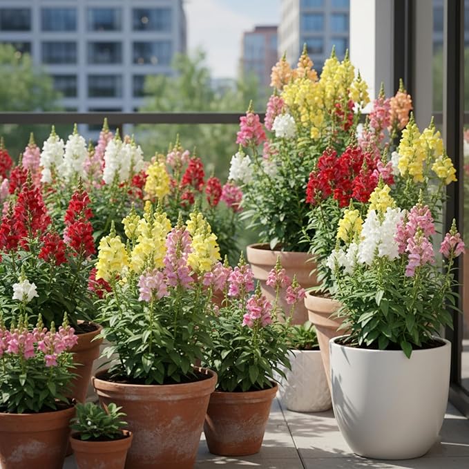 3000 Pcs Snapdragon Seeds for Planting Outdoor Garden, Snap Dragon Seeds for Planting Flowers, Pollinator-Friendly Color Mix, Annual Antirrhinum Majus