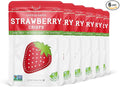 Nature’s Turn Freeze-Dried Strawberry Crisps – Healthy, Gluten-Free, Crispy & Delicious, Plant-Based Snack, Ideal for Cereal, Smoothies, School Lunches, & On-the-Go, Bags of 6 (0.53 oz Each)