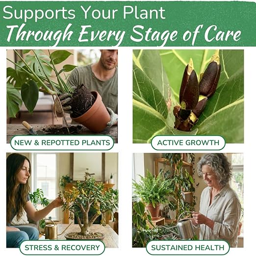 Indoor Plant Food by Houseplant Resource Center - Organic Liquid Fertilizer for Pothos, Peace Lily, Monstera, Cactus and More - 8 oz