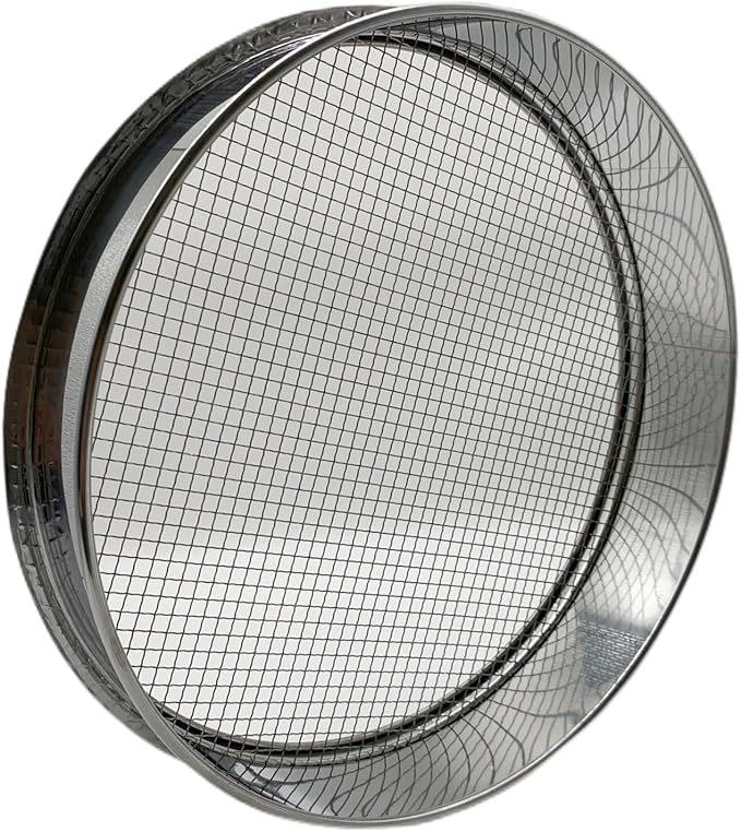 Soil Sieve for Garen -12 inches Soil Sifter for Rocks Compost-Sifting pan (1/4”Mesh Screen)