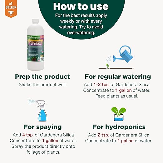 𝐁𝐄𝐒𝐓𝐒𝐄𝐋𝐋𝐄𝐑 Liquid Silica Plant Supplement - 8oz - PEAS Liquid Silica Boost Fertilizer - Stronger Stems & Healthy Leaves for Indoor & Outdoor Peas Plants (Makes 45 Gallons)
