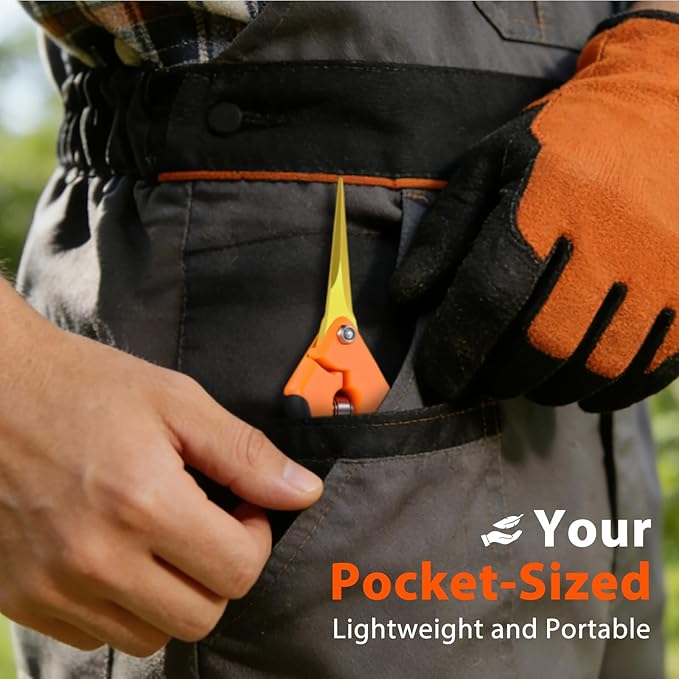 Pruning Shears for Gardening - DECERK 8.5" Professional Bypass Garden Scissors & Clippers, Super Sharp SK5 Blade, Ergonomic Handle Heavy Duty Hand Held Pruners, Gardening Gift for Women Men, 2025 Tool
