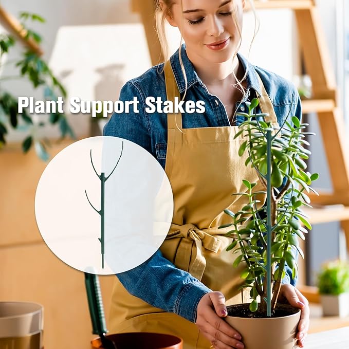 5pcs Adjustable Plant Support Pole, Stackable for Indoor and Outdoor Use, Garden Accessories for Supporting Monstera and Climbing Potted Plants
