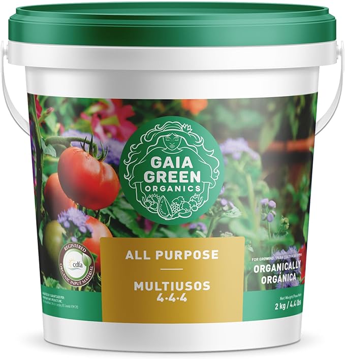 GAIA GREEN All-Purpose Soil Supplement for Resilient Crop Growth, 2kg Organic Fertilizer Ideal for Household Plants, Urban Gardens, Lawns, and Greenhouses