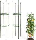 Tomato Cages for Garden,2 Pack 50in Tall Tomato Plant Support Stakes Adjustable Heavy Duty Steel Plant Tower Stakes, Updated Cucumber Trellis Garden Cages for Climbing Plants Vegetable Flowers