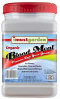 I Must Garden Organic Blood Meal: Provides Essential Nitrogen for Gardens, Flower Pots, and Beds - 3lb Shaker Jar